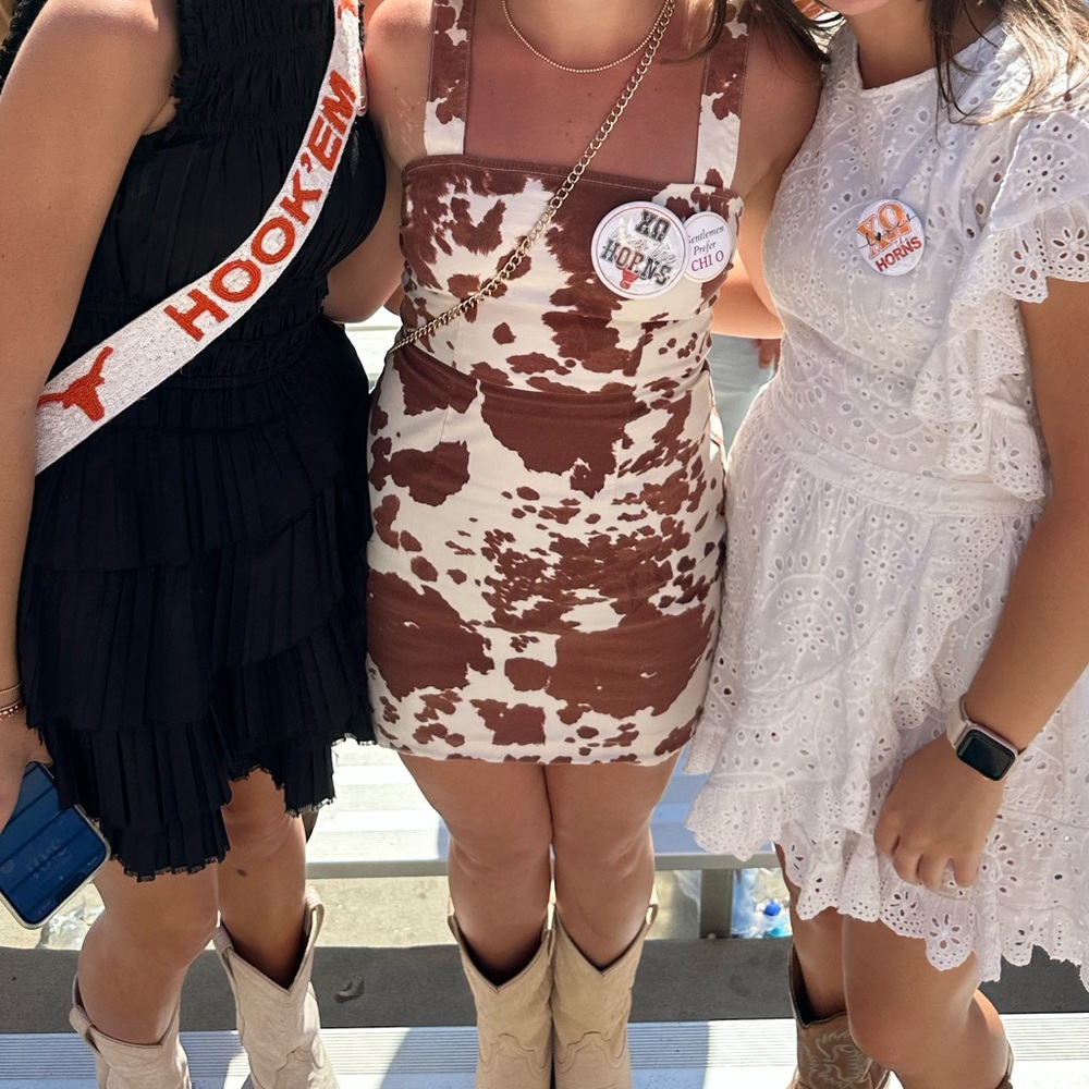 Show Me Your MuMu Cowprint Mini Dress